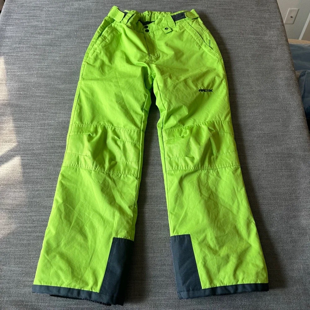 Arctix Snow Pants Kids XL Lime Green  Insulated Ski Snowboard 5K